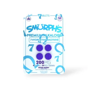 Smurph's 7-Hydroxymitragynine Kratom Extract Tablets Mixed Berry 50mg Per Tablet