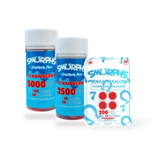 Smurph's 7-Hydroxymitragynine Kratom Extract Tablets Strawberry 50mg Per Tablet