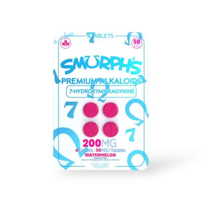 Smurph's 7-Hydroxymitragynine Kratom Extract Tablets Watermelon 50mg Per Tablet