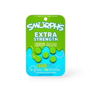 Smurph's Extra Strength 7-Hydroxymitragynine Kratom Extract Tablets Kiwi Acai 80mg Per Tablet