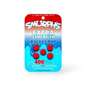 Smurph's Extra Strength 7-Hydroxymitragynine Kratom Extract Tablets Rocket Pop 80mg Per Tablet